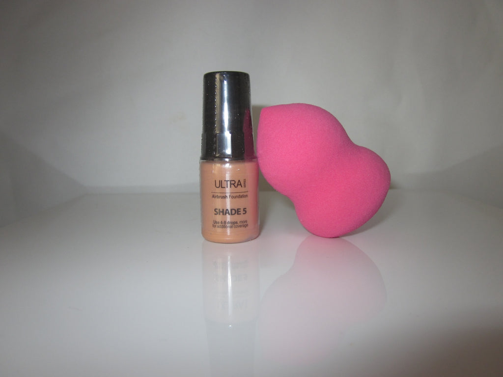 New Luminess Air/Stream Airbrush Makeup Ultra Shade 5 Foundation & Bonus Sponge