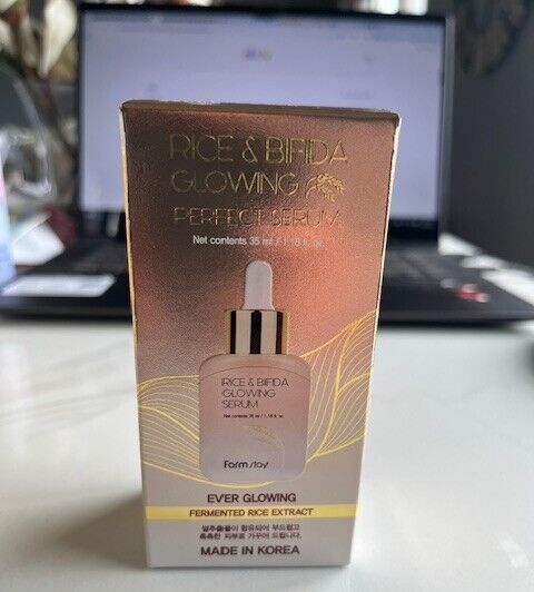 FarmStay Rice and Bifida Glowing Serum ever Glowing 1.18 oz Korea Exp 09/27 NEW