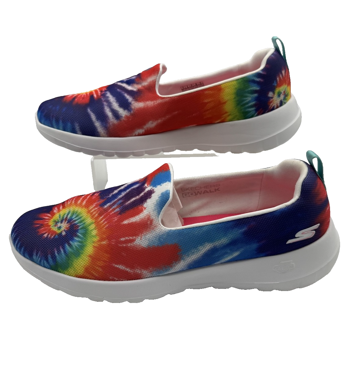 SKECHERS Women's Go Walk Joy Fun Energy Tie-Dye Multi Slip On Sneakers -Size 11