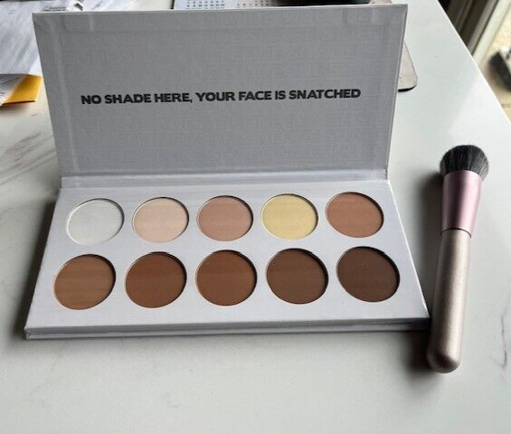 BH Cosmetics Studio Pro Makeup 10 Shade and Define Contour Palette w/Brush New