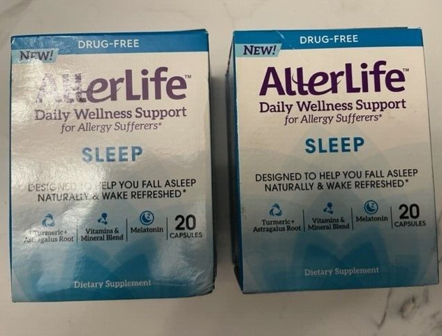 2-Allerlife Daily Wellness Support for Allergy Sufferers Sleep 20 Capsules ea