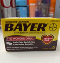 Bayer Genuine Aspirin Pain Reliever Fever Reducer 24 Tabs 325 Mg Expires 8/2024