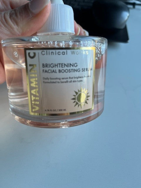 New Clinical Works Vitamin C Brightening Facial Boosting Serum 6.76 Fl oz NEW