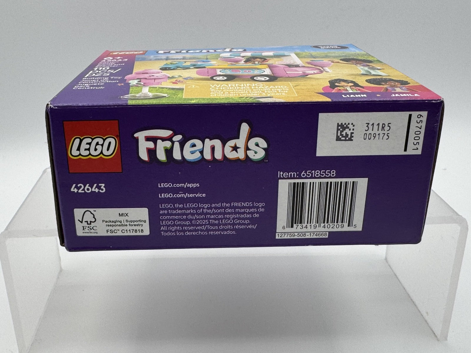 LEGO Friends Cotton Candy Stand & Scooter Set 42643 – 110 pcs – New Sealed