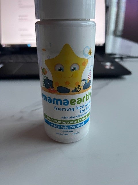 Mamaearth Foaming Face Wash for Kids with Aloevera & Coconut | 150 ML 12/25  NEW