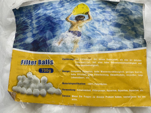 700g Pool Filter Balls for Swimming Pool, 1.5 Lb Sand Filter Amazon Brand, NEW