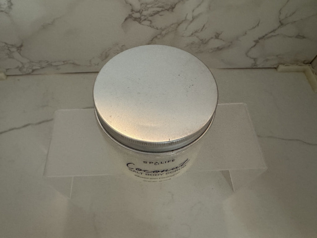 Spa Life Coconut Salt Body Scrub Infused with Coconut Oil 20 oz, Soft Skin New