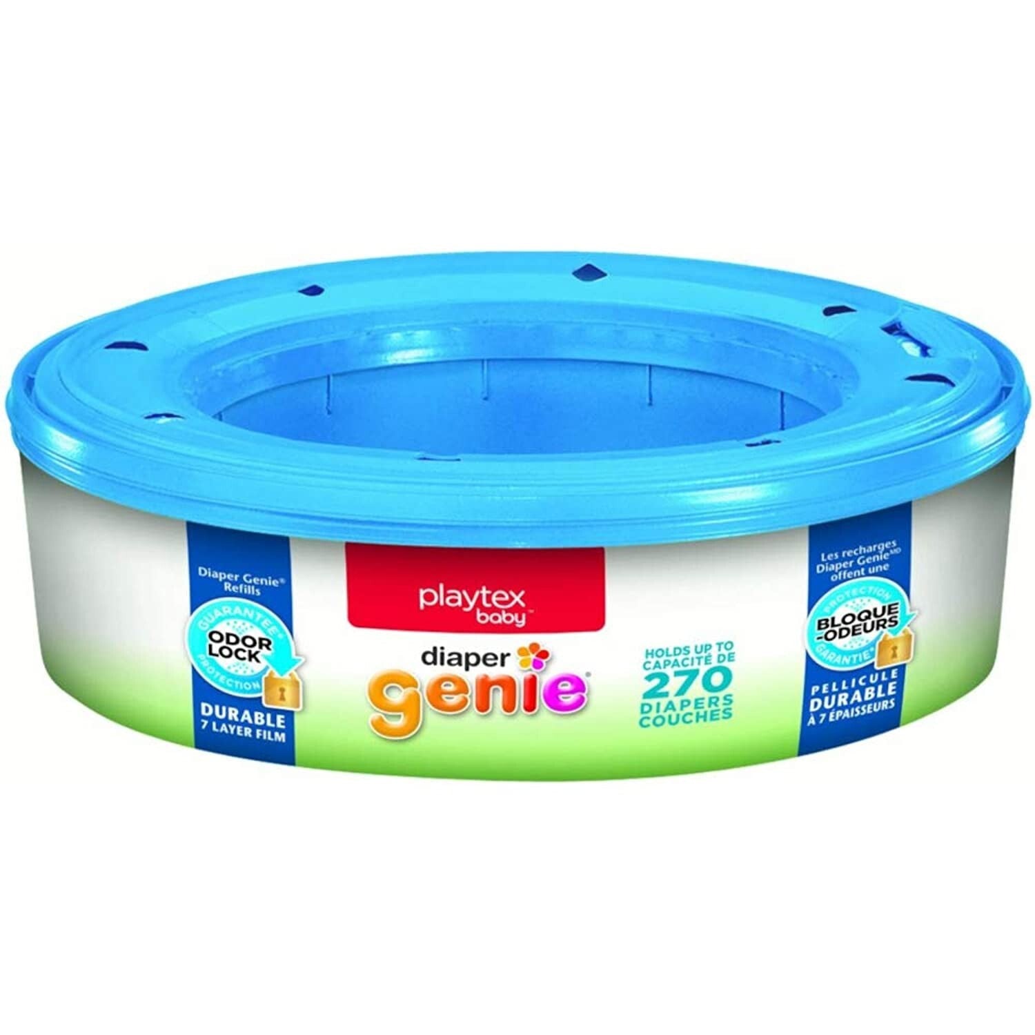 TWO Playtex Baby Diaper Genie Refill holds up to 270 diapers-2 Refill