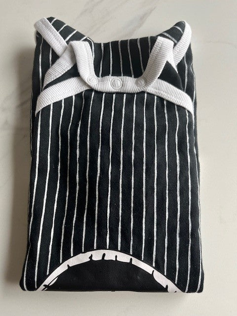 Disney Store Jack Skellington Nightmare Before Christmas Baby Bodysuit 18-24 mo.