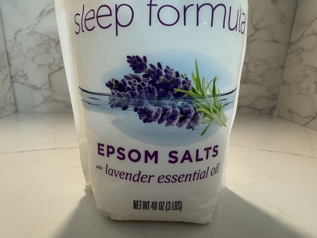 Epsoak Natural Collection Sleep Formula Lavender Epsom Salts, 3 LBS (48 oz) NEW