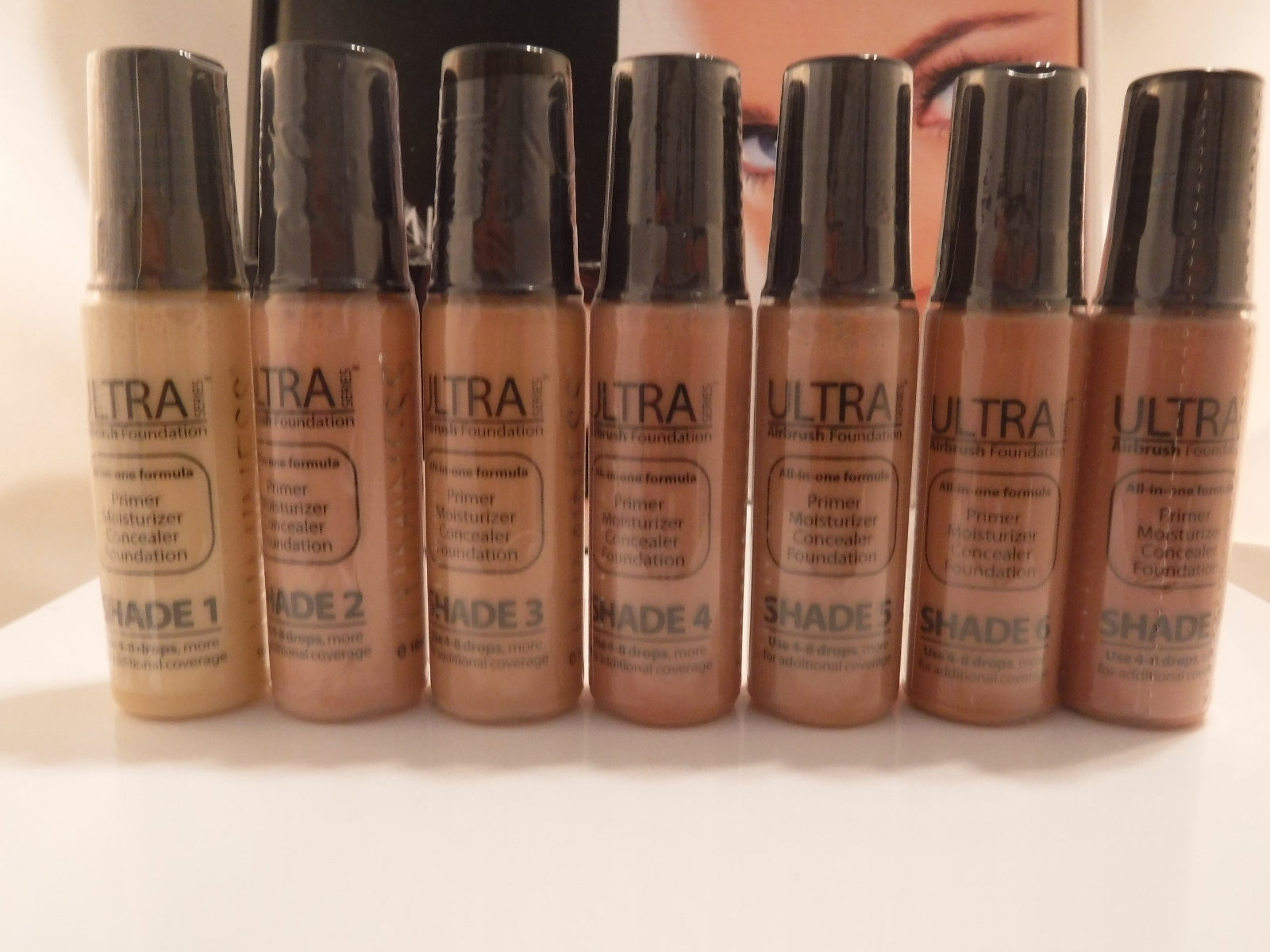 Airbrush Foundation Shade Ultra F8, 5ml=.16oz ONE Sample of Luminess foundation 
