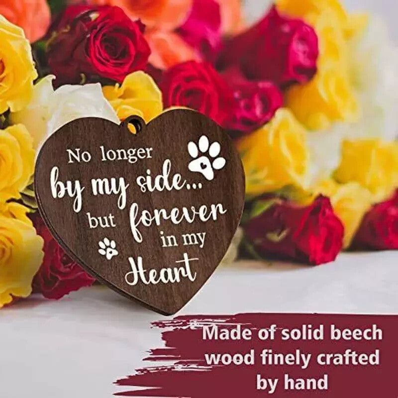 Pet Memorial Gifts for Dogs Cats Rotating Wooden Picture Frame for 4X6 Photo NEW