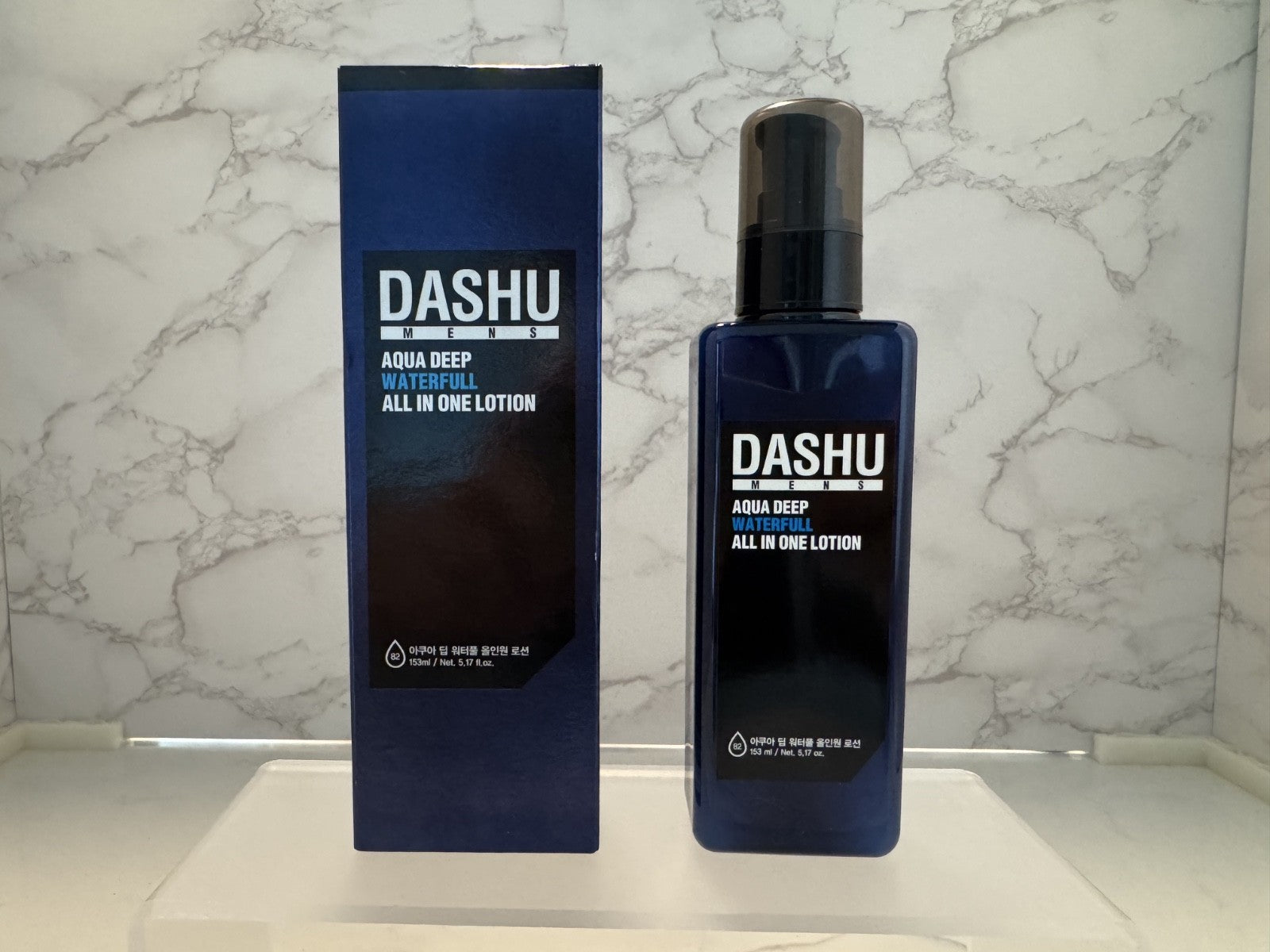 DASHU Aqua Deep Waterfull All in One Lotion 153ml/5.17 oz, Mens Face Body NIB
