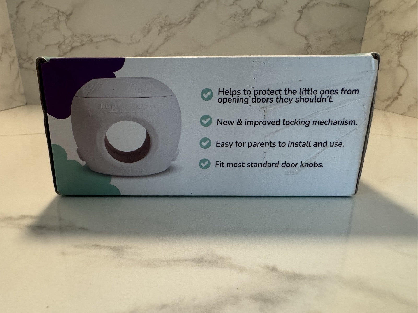 Wappa Baby Parent Children Grip Door Knob Covers, White, One Size 4Ct. NIB NEW