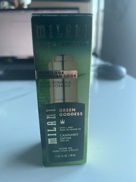 Milani Green Goddess Glow Oil Calms w/Sativa seed oil 1oz/30ml, Plant Base, NIB
