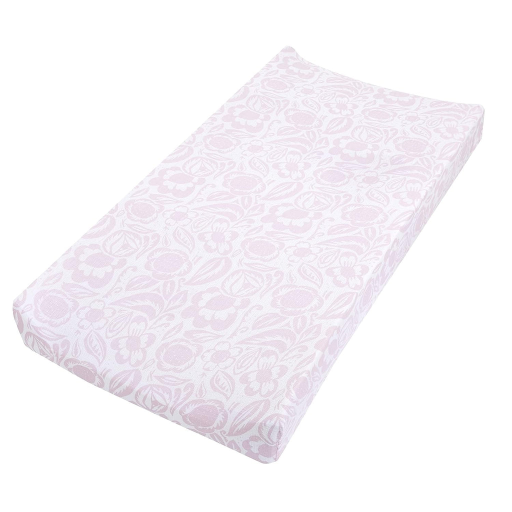 Aden + Anais Essentials Changing Pad / Mat Cover, Pink/White Flowers, New Sealed
