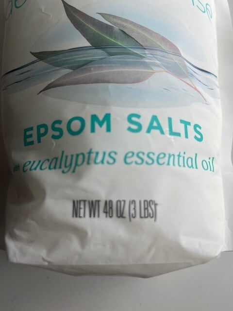 Epsoak Naturals Collection Epsom Salt 3 Lbs Detox + Cleanse Bath Salts, 9/28 New