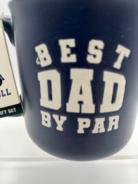 Eccolo Father's Day Mug w/ Golf Themed Socks, Coffee Mug, Sock Sz. 10-13, NEW