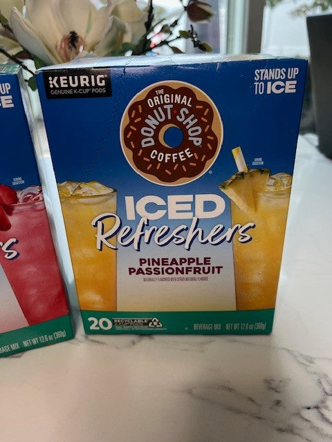The Original Donut Shop Iced Refreshers Strawberry Açaí-Pineapple Fruit 40Ct NIB