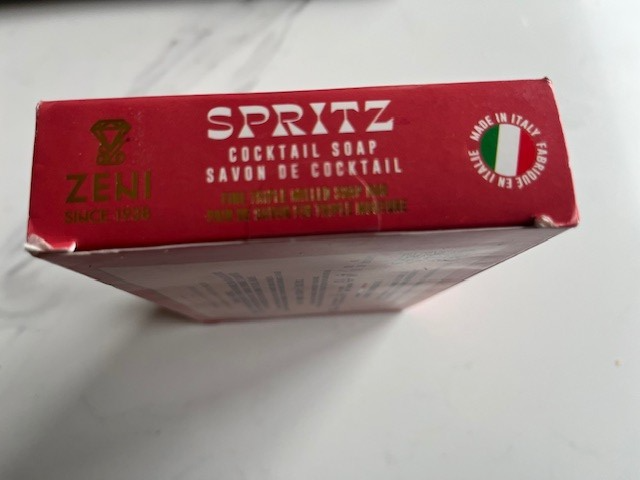 ZENI since 1938 Cocktail Soap SPRITZ Triple Milled ITALIAN 3 bars 5.2 oz each