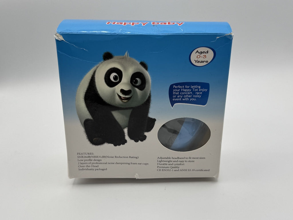 Happy Baby Safety Adjustable Ear Muffs Hearing Protection 0-3yrs. Blue SEALED