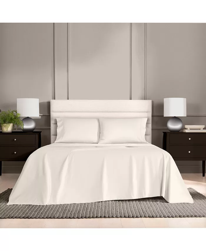 Bergen House Full Sheet Set 1000TC Egyptian Cotton Sateen Ivory Luxury Brand New