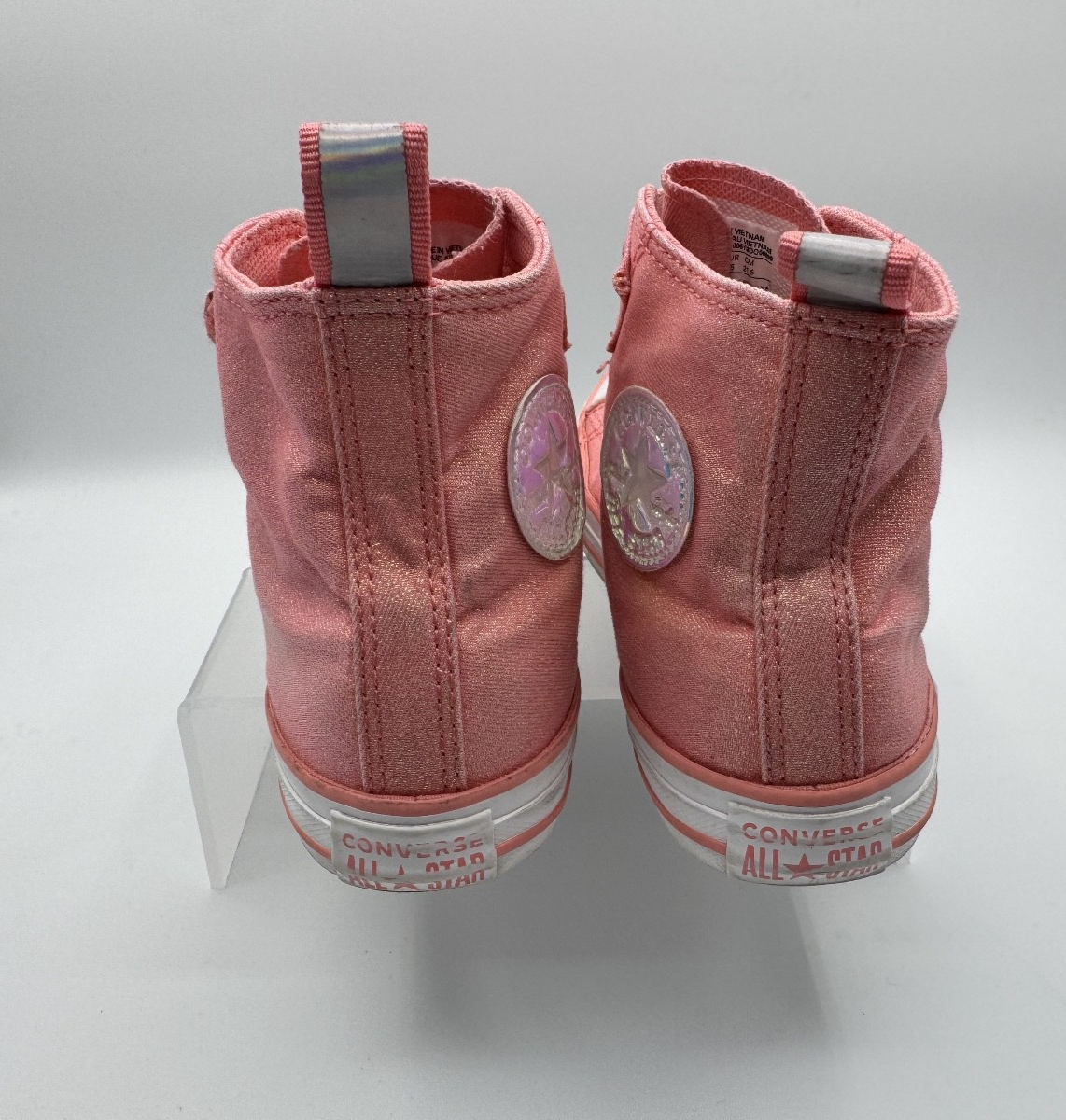 Converse Chuck Taylor All Star 1v High Top Pink Girls Size 3, Sneakers Pre-owned