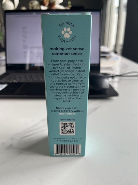 DR CUDDLES heal-at-home Wound Gel Care Pets Dogs & Cats 8oz 09/26 Non Toxic NIB