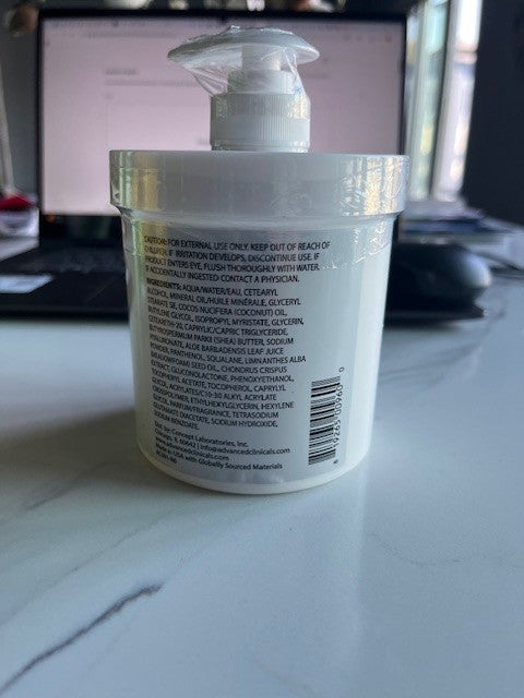 Advanced Clinicals Hyaluronic Acid HYDRATING BODY CREAM 16oz Firm Lifts, SEALED