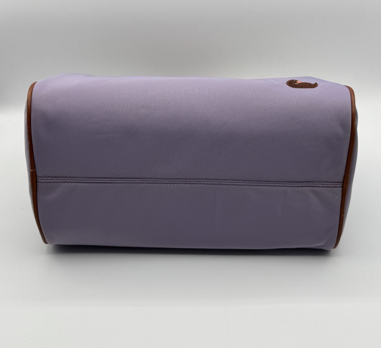 Dooney and Bourke Purple Lavender Classic Satchel, Brown Leather Zipper, NWT