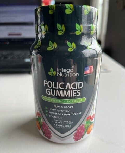 Folic Acid Gummies 4 Women 400Mcg Essential Prenatal Support 60ct SEALED