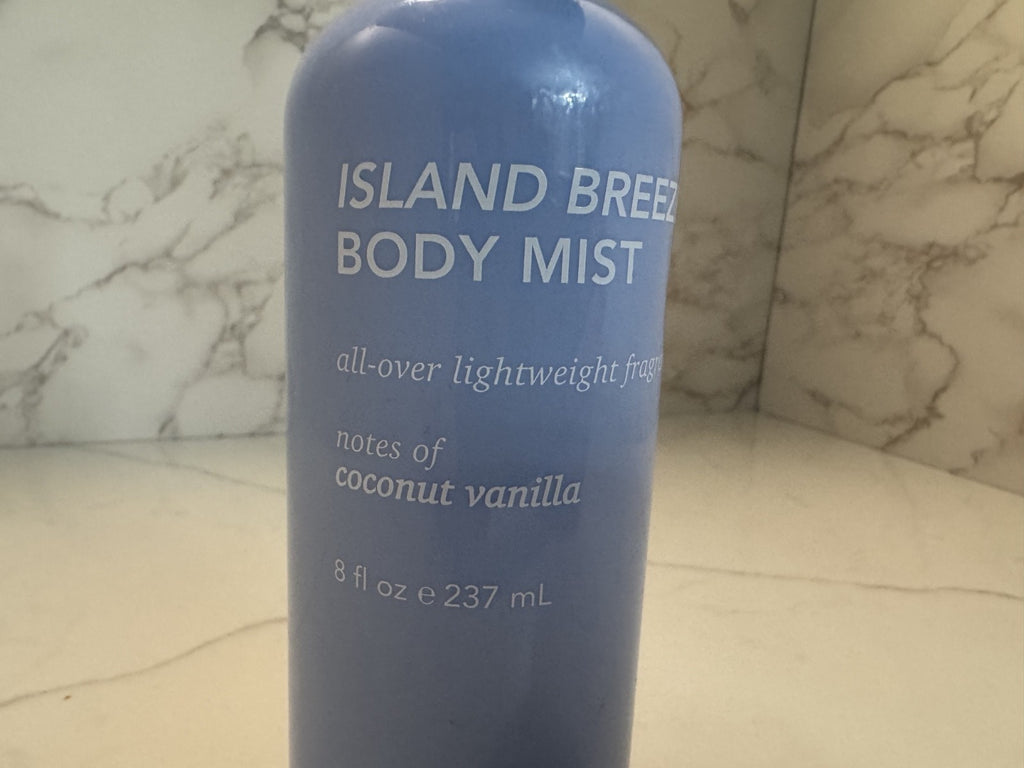 Ambrose Island Breeze Body Mist All-Over Lightweight Fragrance Coconut Vanilla