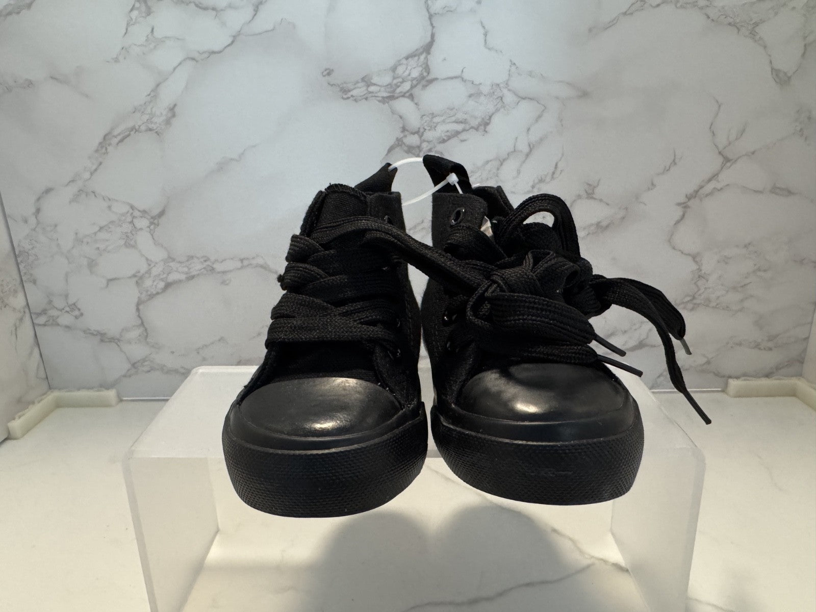 ZOOGS Fashion High-Top Canvas Sneakers Black Toddler Size 5T, Unisex, Brand New