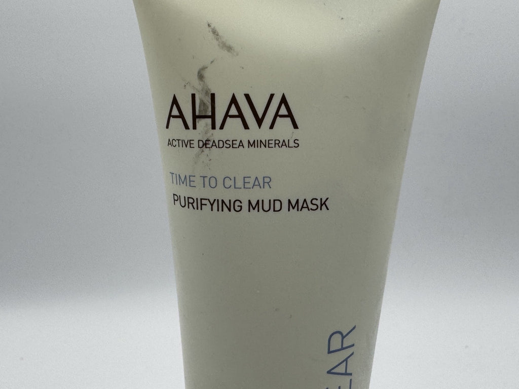 AHAVA Time To Clear Purifying Face Mud Mask 3.4 fl oz, Dead Sea mud, NWOB