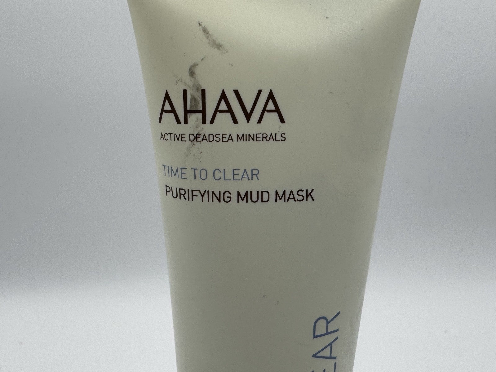 AHAVA Time To Clear Purifying Face Mud Mask 3.4 fl oz, Dead Sea mud, NWOB