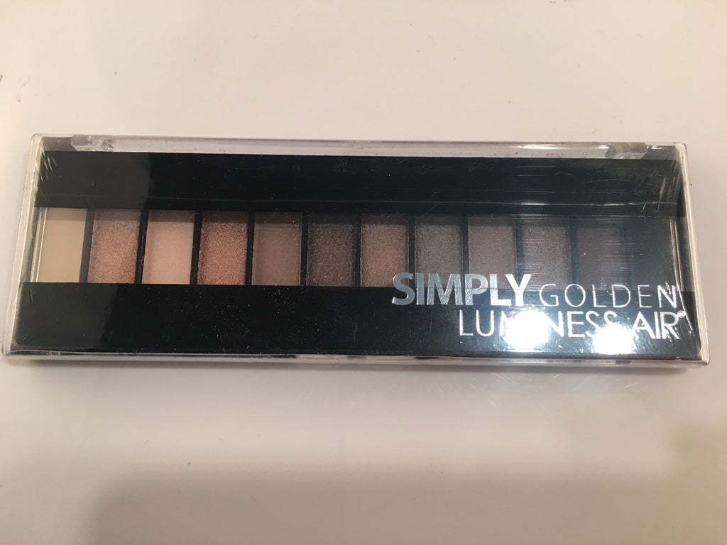 Luminess Air Airbrush Simply Golden EyeShadow Makeup Palette 12 Golden Hue SEALE