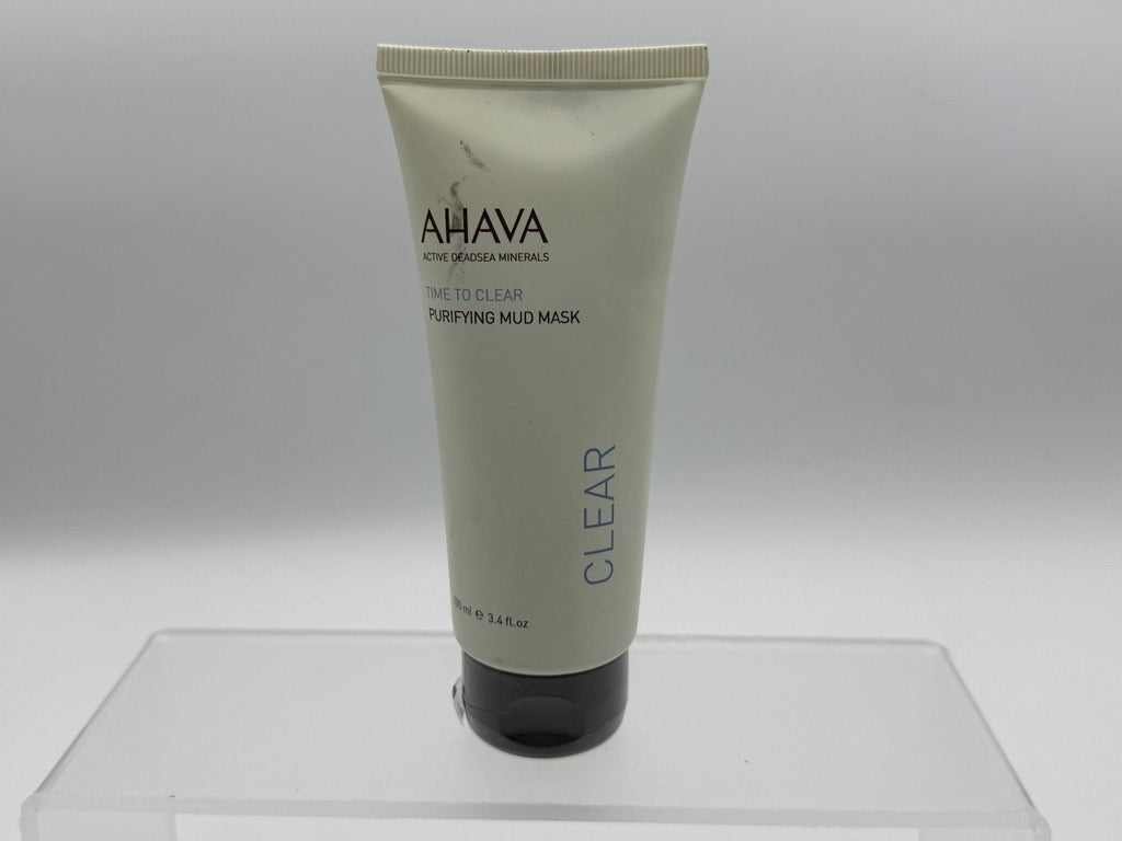 AHAVA Time To Clear Purifying Face Mud Mask 3.4 fl oz, Dead Sea mud, NWOB