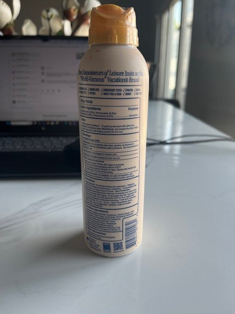 Vacation Classic Broad Spectrum Sunscreen Spray  SPF 50  6 oz  Water Res. 05/26