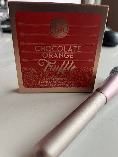 BH Cosmetics Chocolate Orange Truffle Blush Palette w/Bonus Brush NIB Free Ship