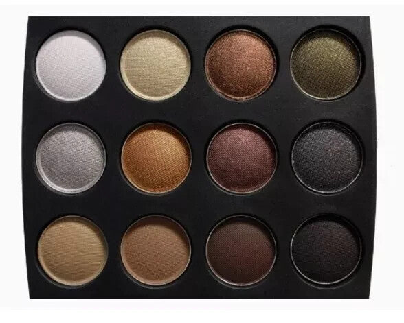 COASTAL SCENTS Go Palette CAIRO 12 Eye shadows MATTE & SHIMMERY w/Blender Brush