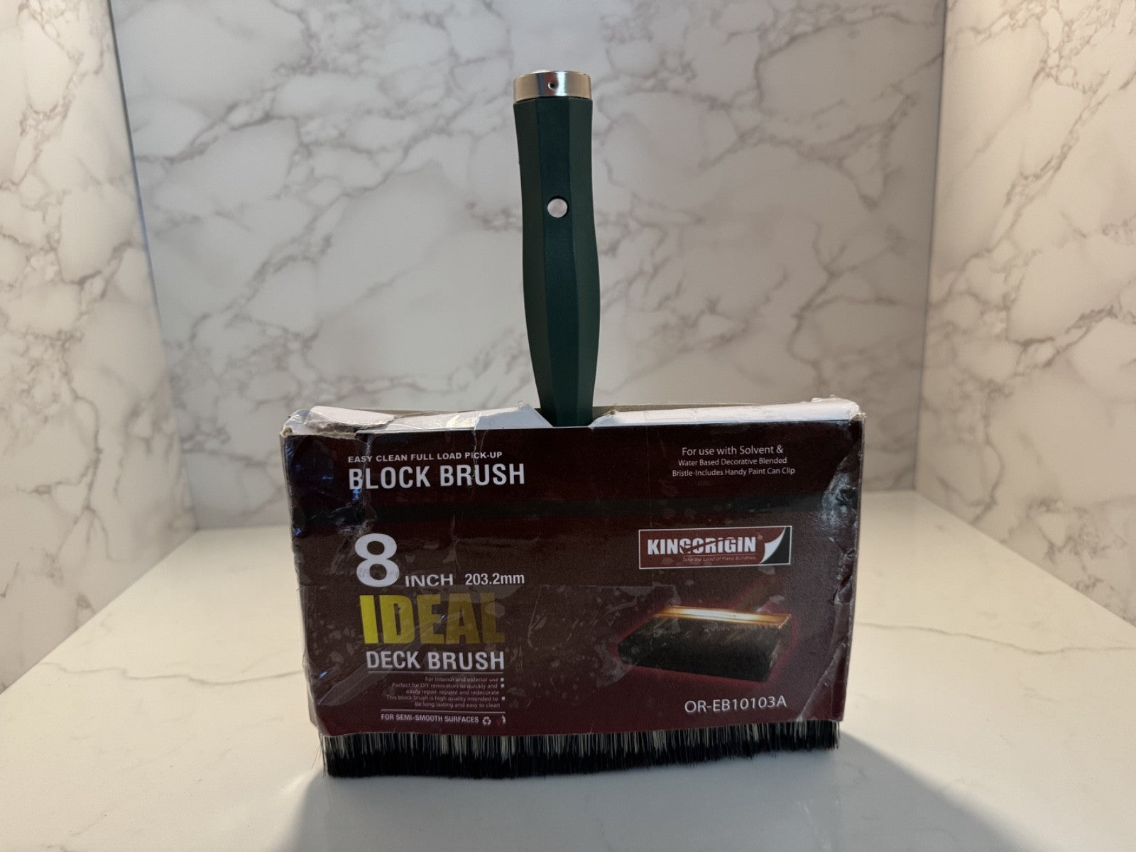 Kingorigin 8 Inch Deal Deck paint  Brush New with Threaded Extension