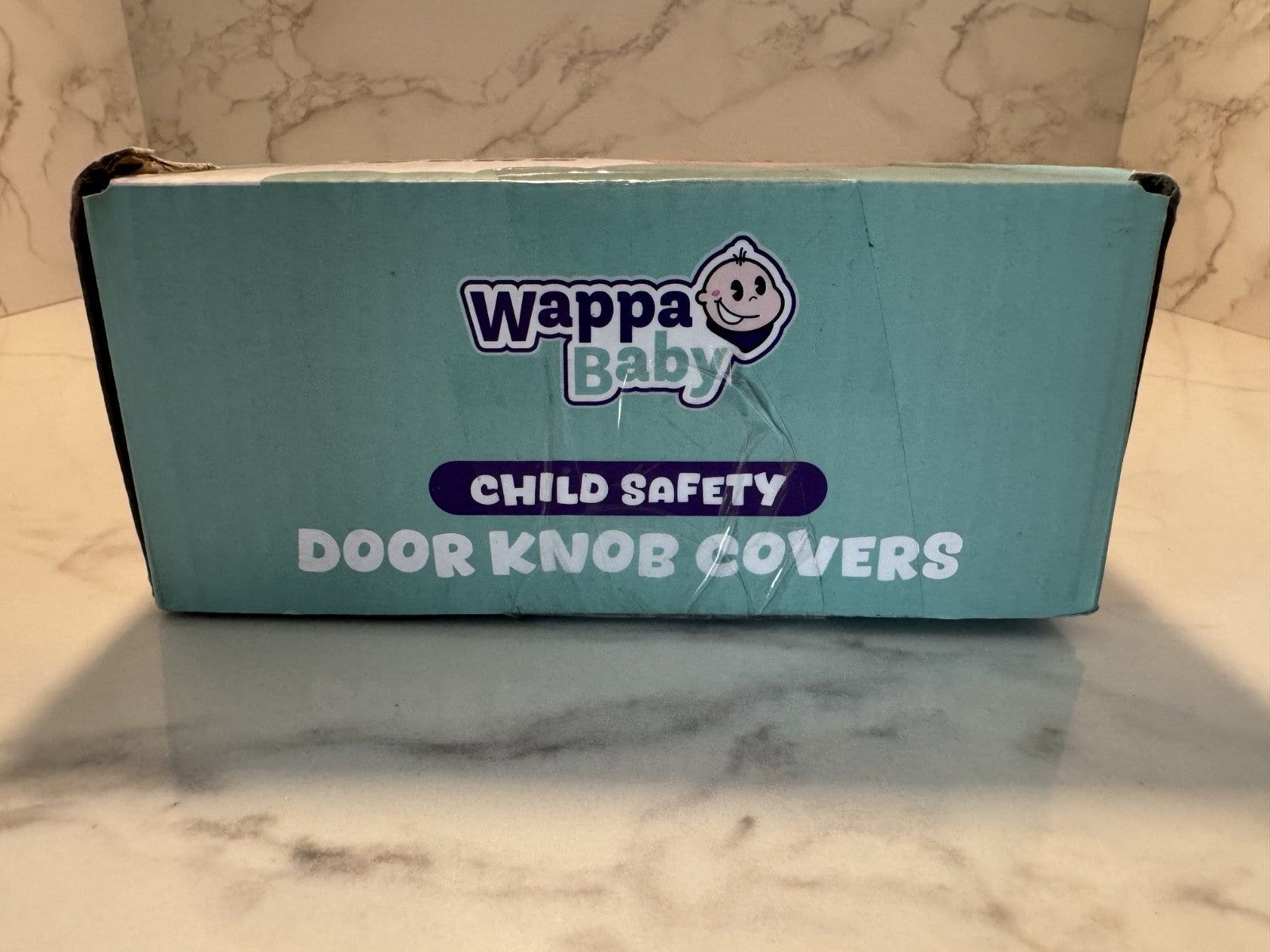Wappa Baby Parent Children Grip Door Knob Covers, Clear, One Size 4Ct. NIB NEW