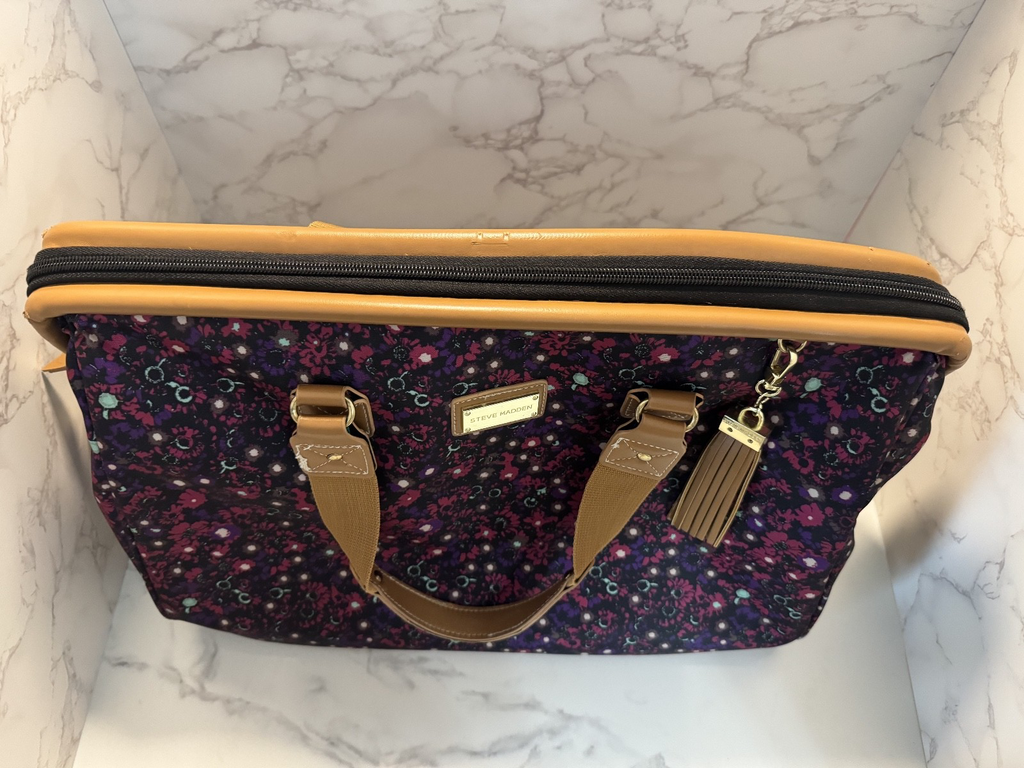 Steve Madden Global Wire Frame Satchel - Deep Purple, Pre-owned, Great Condition