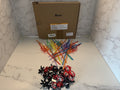 18 Pcs Silly Crazy Straws for Kids Reusable Plastic Loop Curly w/Ninja Toppers
