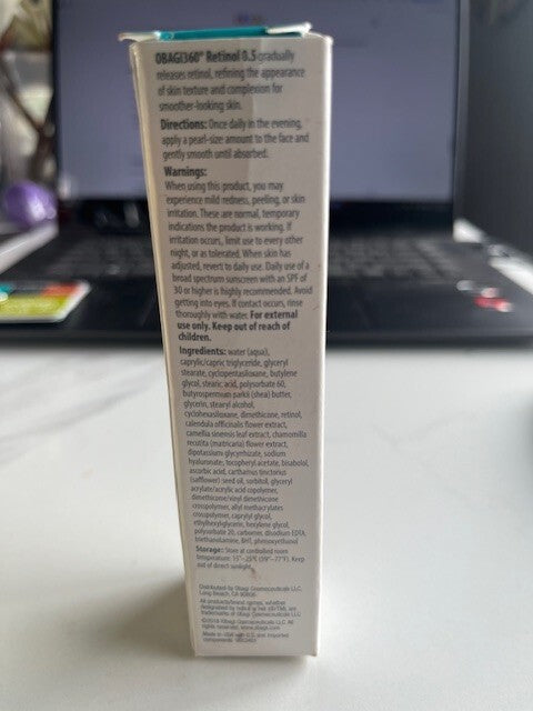 OBAGI Medical Obagi360 Retinol 0.5 Cream 1 oz Smooth Skin Texture SEALED NIB