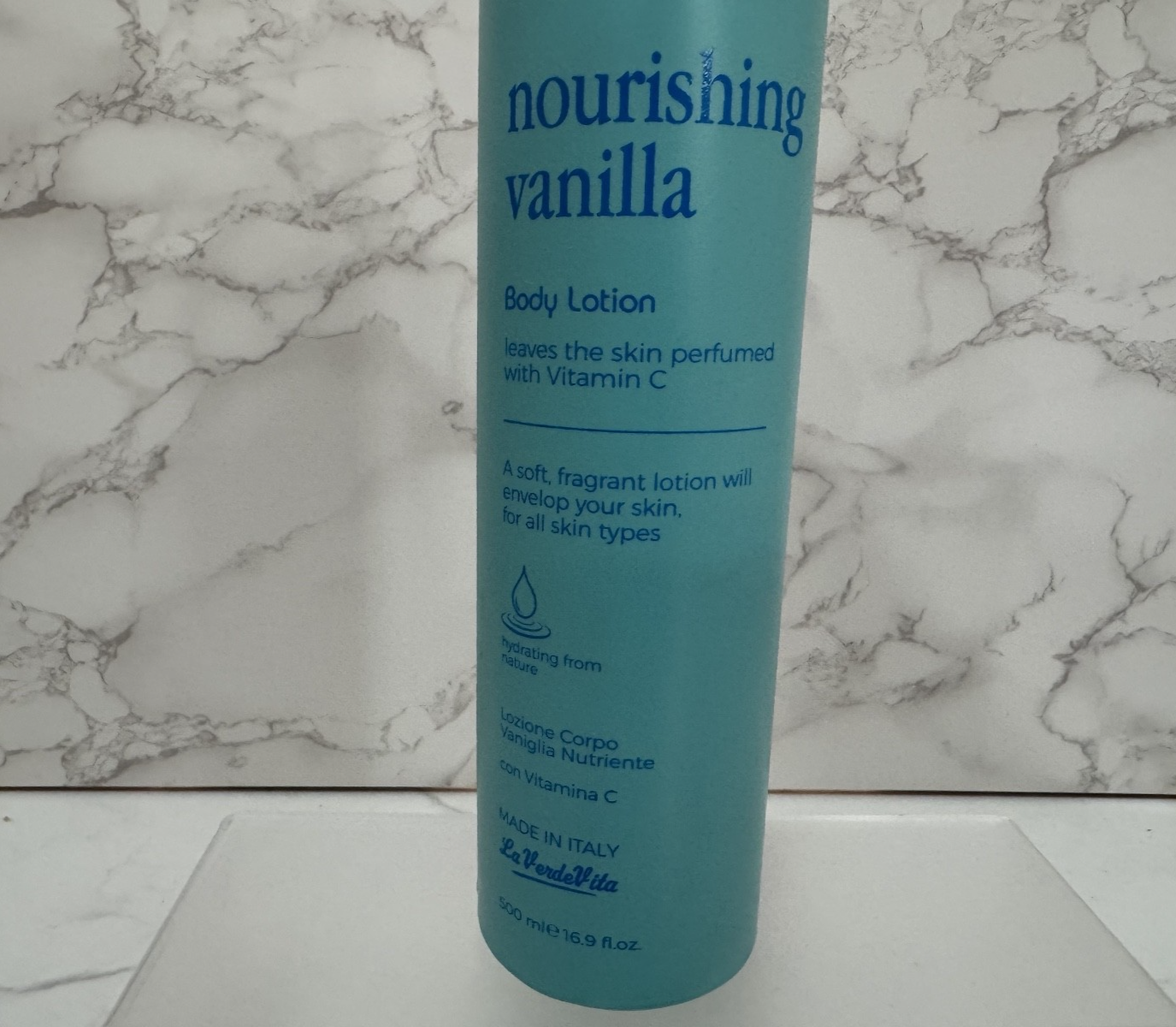 La Verde Vita Nourishing Vanilla Body Lotion with Vitamin C - 16.9oz New