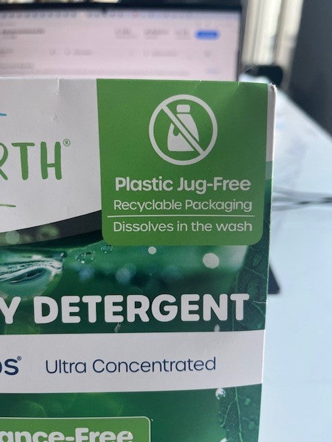 Tru Earth Eco-Strips Concentrated Laundry Detergent FRAGRANCE FREE 32 loads NIP
