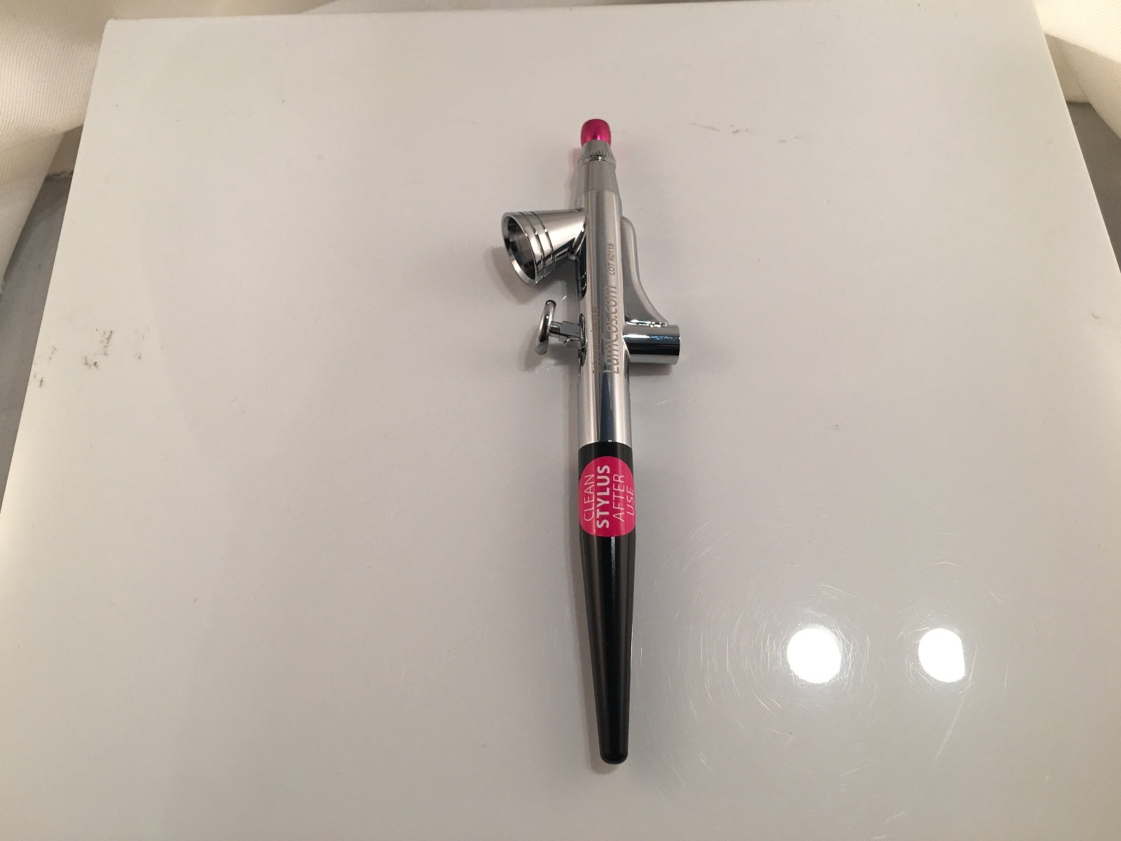 Luminess Air Airbrush System Legend Red Pink Tip No Drip Stylus 5pc Fair Makeup 