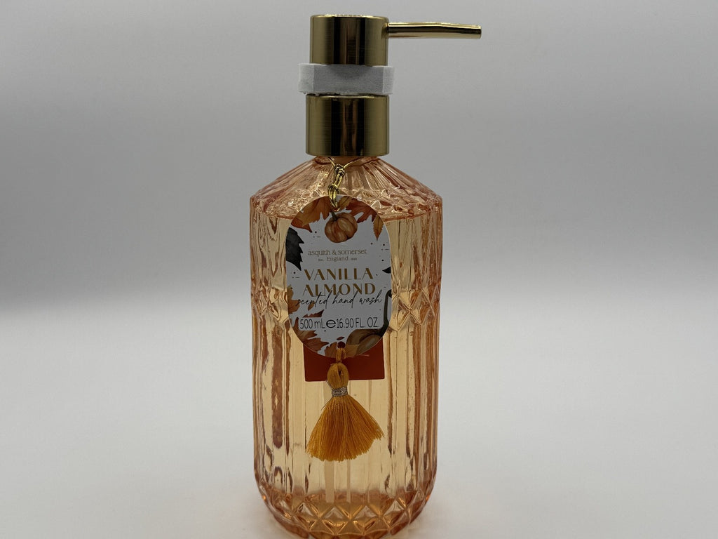 Asquith & Somerset Vanilla Almond Scented Hand Wash 16.9 fl oz, New Glass Bottle