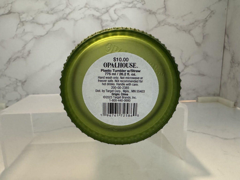 Opalhouse Tumbler w/ Sealed Straw Olive Green 26oz Cup, Cold Drinks,Brand New
